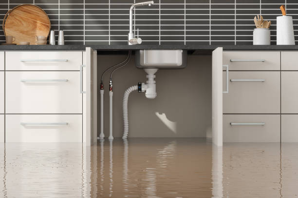 Water damage restoration process in Mccullom Lake, IL